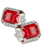 BLING Colorstone Cufflinks with Rectangular Crystal in a Box by Vittorio Vico (CL73XX) (CL - 7305) for Independent Retail Stores by Dubal Brothers