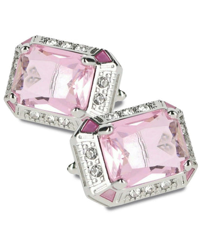 BLING Colorstone Cufflinks with Rectangular Crystal in a Box by Vittorio Vico (CL73XX) (CL - 7313) for Independent Retail Stores by Dubal Brothers