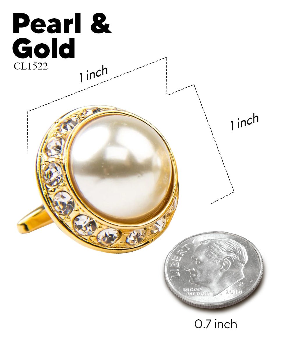 Bling Colorstone Cufflinks with Round Setting in a Box by Vittorio Vico (CL15XX) (cl - 1522) for Independent Retail Stores by Dubal Brothers