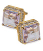 BLING Colorstone Cufflinks with Square Crystal in a Box by Vittorio Vico (CL70XX) (CL - 7002) for Independent Retail Stores by Dubal Brothers
