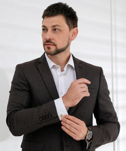 BLING Colorstone Cufflinks with Triangular Crystal in a Box by Vittorio Vico (CL72XX) (CL - 7212) for Independent Retail Stores by Dubal Brothers