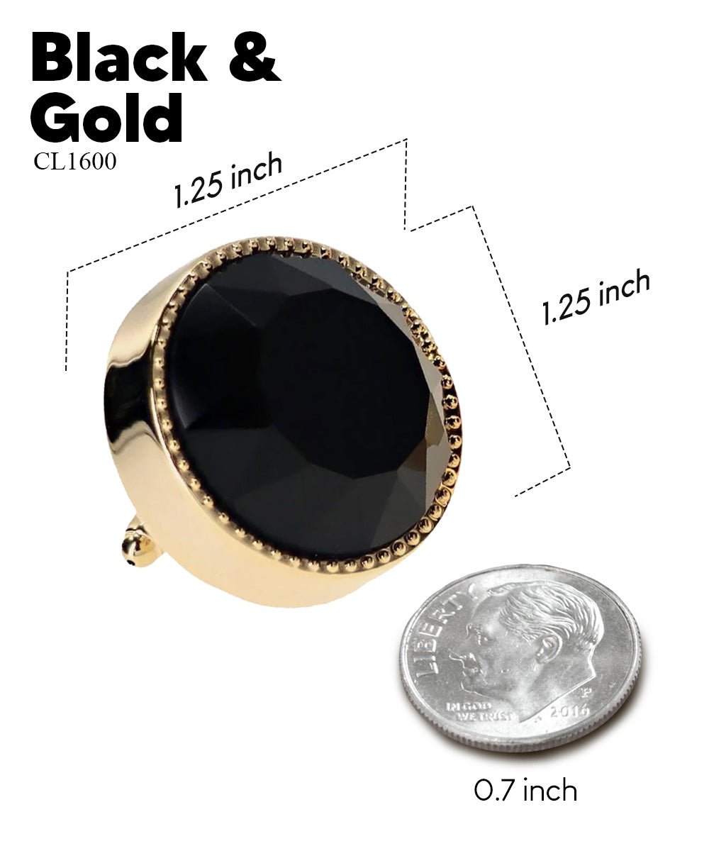 Bling Colorstone Tricep Cufflinks in a Box by Vittorio Vico (CL16XX) (cl - 1600) for Independent Retail Stores by Dubal Brothers