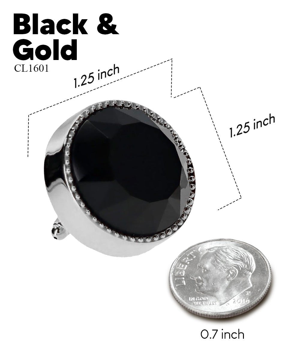 Bling Colorstone Tricep Cufflinks in a Box by Vittorio Vico (CL16XX) (cl - 1601) for Independent Retail Stores by Dubal Brothers