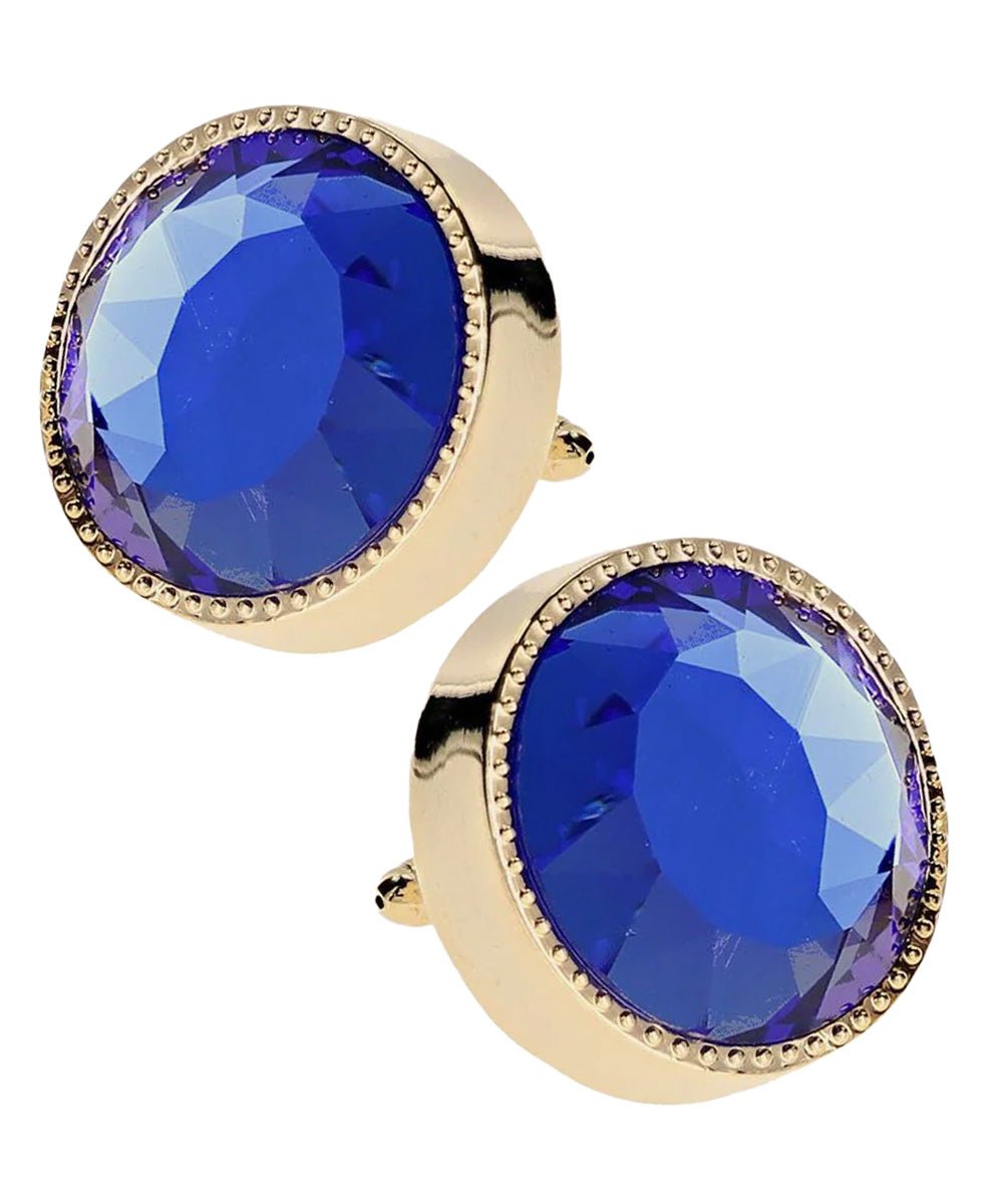 Bling Colorstone Tricep Cufflinks in a Box by Vittorio Vico (CL16XX) (cl - 1606) for Independent Retail Stores by Dubal Brothers