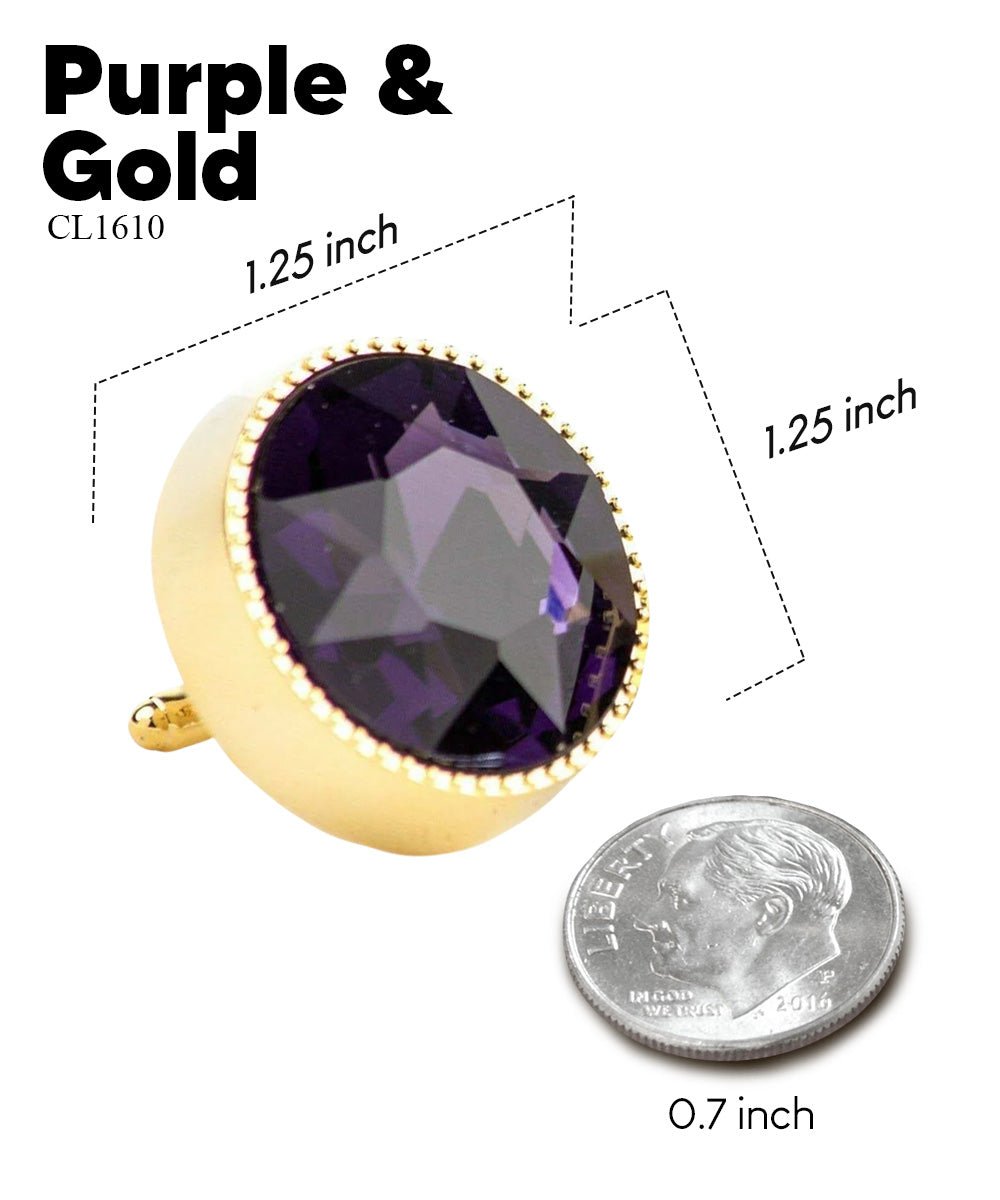 Bling Colorstone Tricep Cufflinks in a Box by Vittorio Vico (CL16XX) (cl - 1610) for Independent Retail Stores by Dubal Brothers