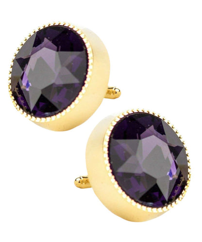 Bling Colorstone Tricep Cufflinks in a Box by Vittorio Vico (CL16XX) (cl - 1610) for Independent Retail Stores by Dubal Brothers