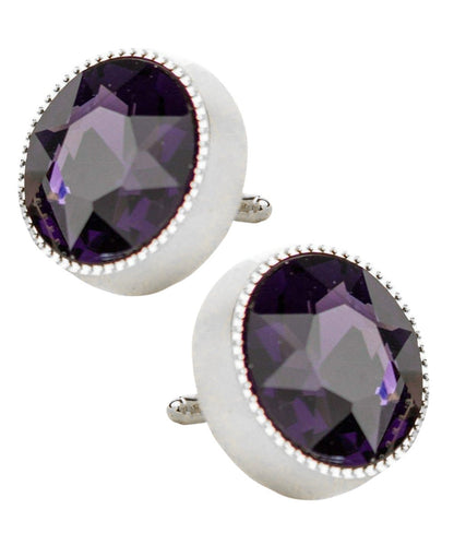 Bling Colorstone Tricep Cufflinks in a Box by Vittorio Vico (CL16XX) (cl - 1611) for Independent Retail Stores by Dubal Brothers