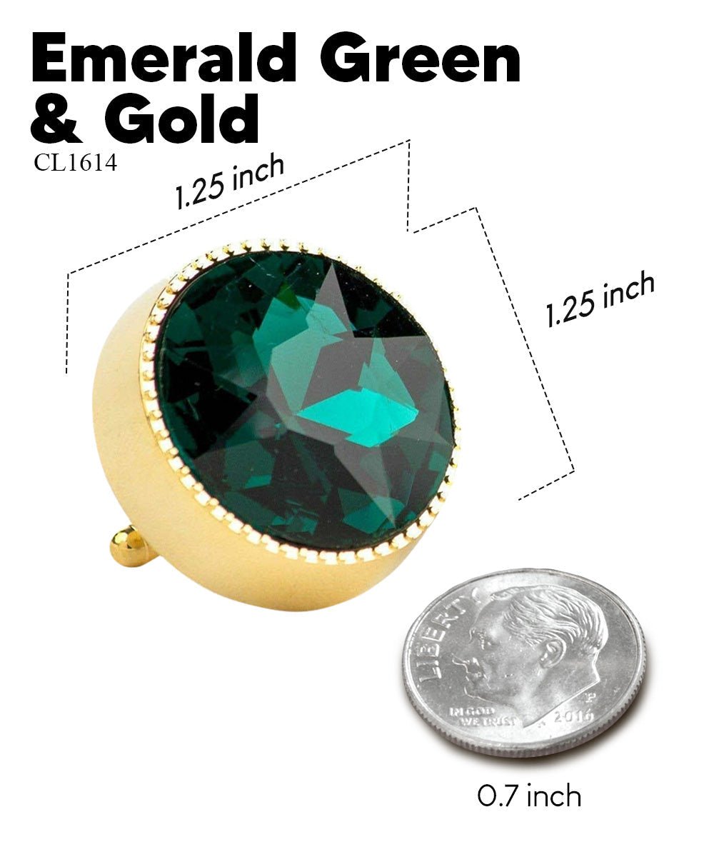 Bling Colorstone Tricep Cufflinks in a Box by Vittorio Vico (CL16XX) (cl - 1614) for Independent Retail Stores by Dubal Brothers