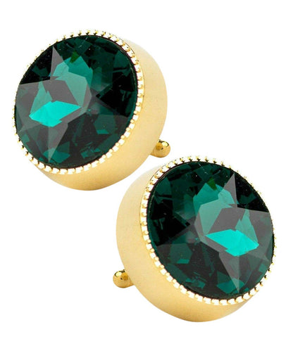 Bling Colorstone Tricep Cufflinks in a Box by Vittorio Vico (CL16XX) (cl - 1614) for Independent Retail Stores by Dubal Brothers