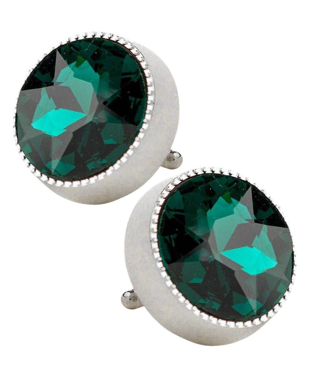 Bling Colorstone Tricep Cufflinks in a Box by Vittorio Vico (CL16XX) (cl - 1615) for Independent Retail Stores by Dubal Brothers