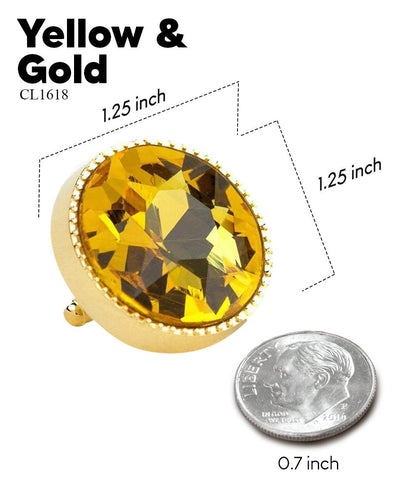 Bling Colorstone Tricep Cufflinks in a Box by Vittorio Vico (CL16XX) (cl - 1618) for Independent Retail Stores by Dubal Brothers