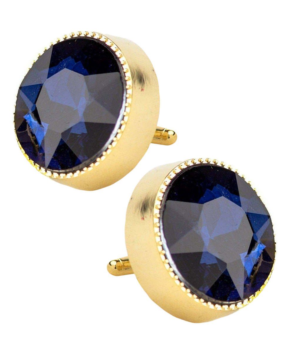 Bling Colorstone Tricep Cufflinks in a Box by Vittorio Vico (CL16XX) (cl - 1626) for Independent Retail Stores by Dubal Brothers