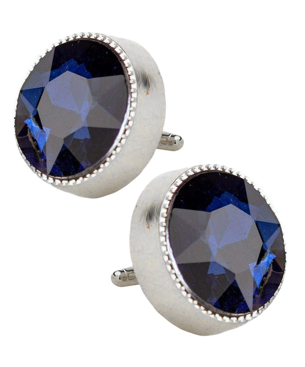 Bling Colorstone Tricep Cufflinks in a Box by Vittorio Vico (CL16XX) (cl - 1627) for Independent Retail Stores by Dubal Brothers