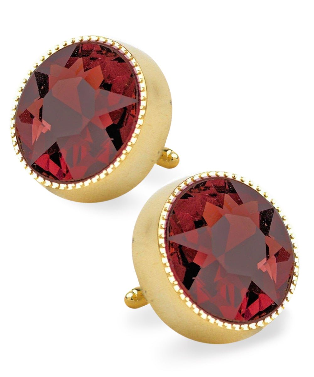 Bling Colorstone Tricep Cufflinks in a Box by Vittorio Vico (CL16XX) (cl - 1628) for Independent Retail Stores by Dubal Brothers