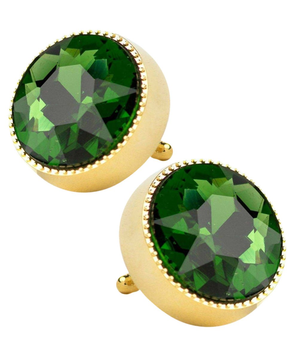 Bling Colorstone Tricep Cufflinks in a Box by Vittorio Vico (CL16XX) (cl - 1638) for Independent Retail Stores by Dubal Brothers