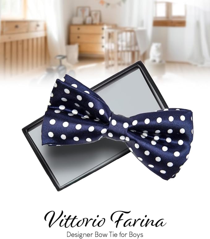 Boy's Design Bow Tie by Vittorio Farina (b11) for Independent Retail Stores by Dubal Brothers