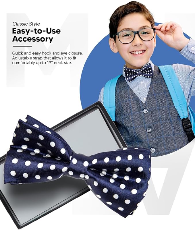Boy's Design Bow Tie by Vittorio Farina (b11) for Independent Retail Stores by Dubal Brothers