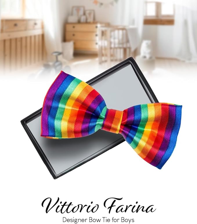 Boy's Design Bow Tie by Vittorio Farina (b12) for Independent Retail Stores by Dubal Brothers