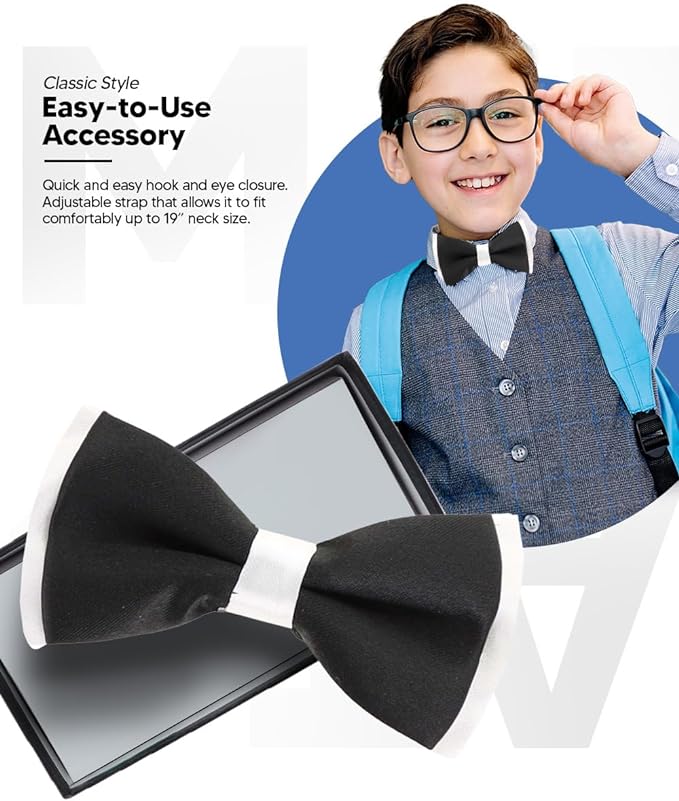 Boy's Design Bow Tie by Vittorio Farina (b14) for Independent Retail Stores by Dubal Brothers