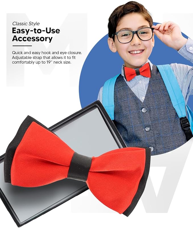 Boy's Design Bow Tie by Vittorio Farina (b15) for Independent Retail Stores by Dubal Brothers