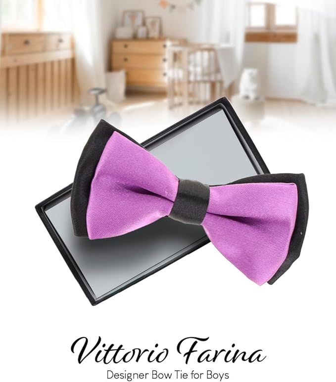 Boy's Design Bow Tie by Vittorio Farina (b16) for Independent Retail Stores by Dubal Brothers