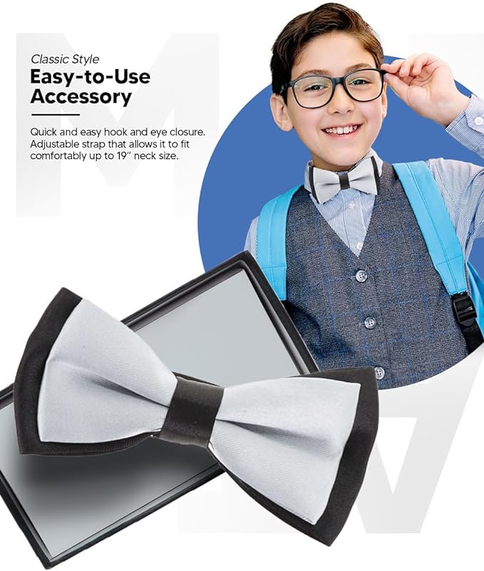 Boy's Design Bow Tie by Vittorio Farina (b19) for Independent Retail Stores by Dubal Brothers