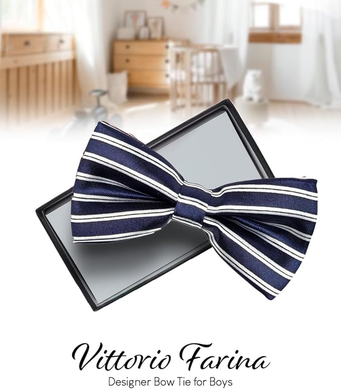 Boy's Design Bow Tie by Vittorio Farina (b2) for Independent Retail Stores by Dubal Brothers