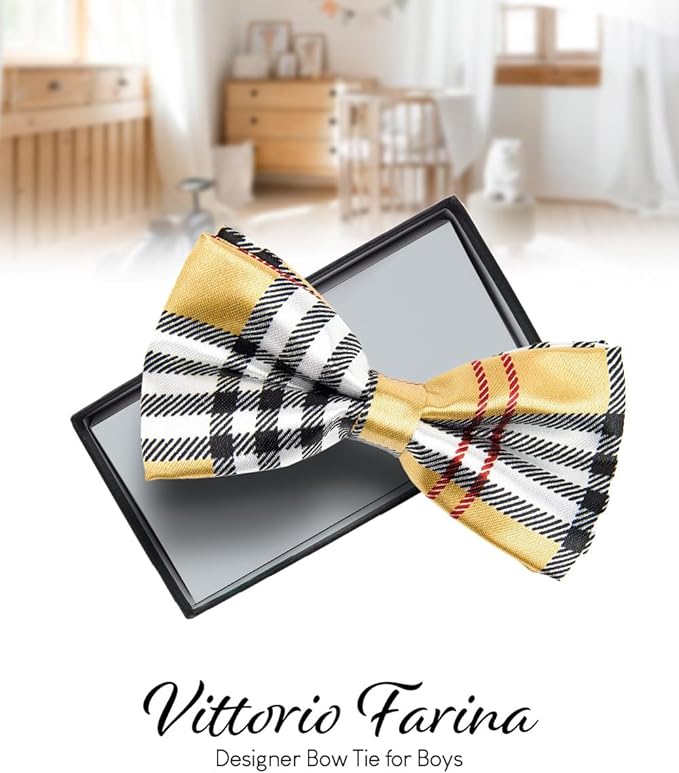 Boy's Design Bow Tie by Vittorio Farina (b6) for Independent Retail Stores by Dubal Brothers