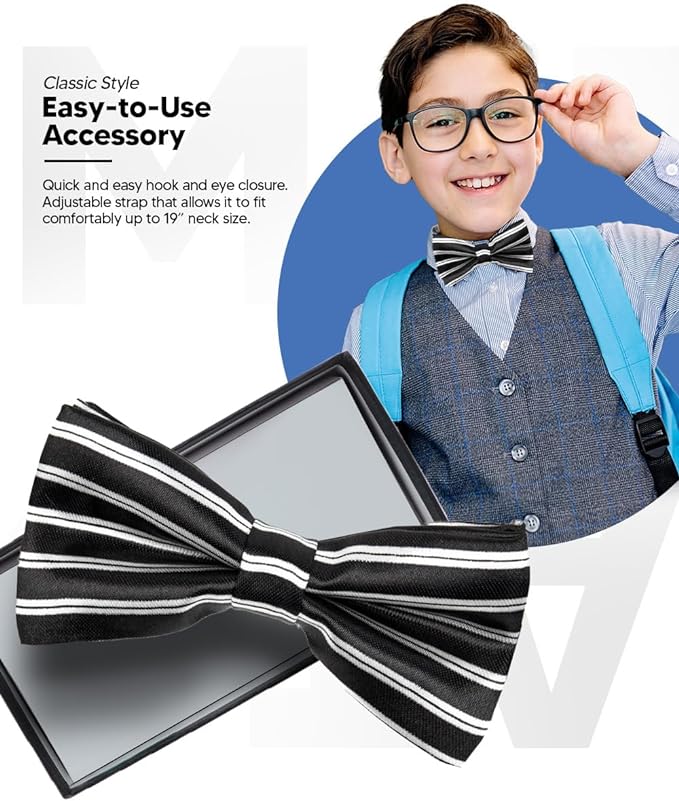 Boy's Design Bow Tie by Vittorio Farina (b7) for Independent Retail Stores by Dubal Brothers