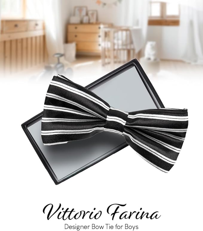 Boy's Design Bow Tie by Vittorio Farina (b7) for Independent Retail Stores by Dubal Brothers
