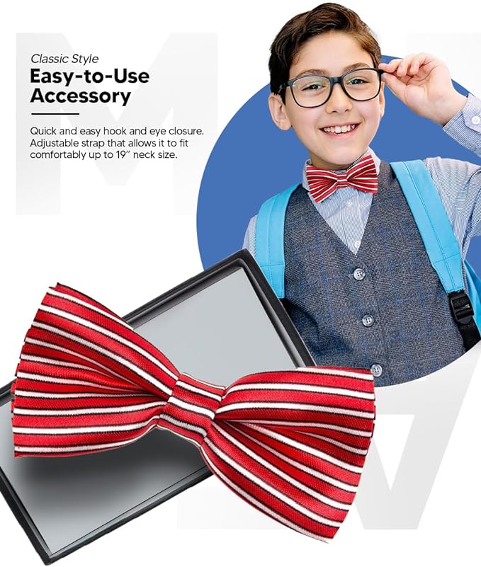 Boy's Design Bow Tie by Vittorio Farina (b8) for Independent Retail Stores by Dubal Brothers