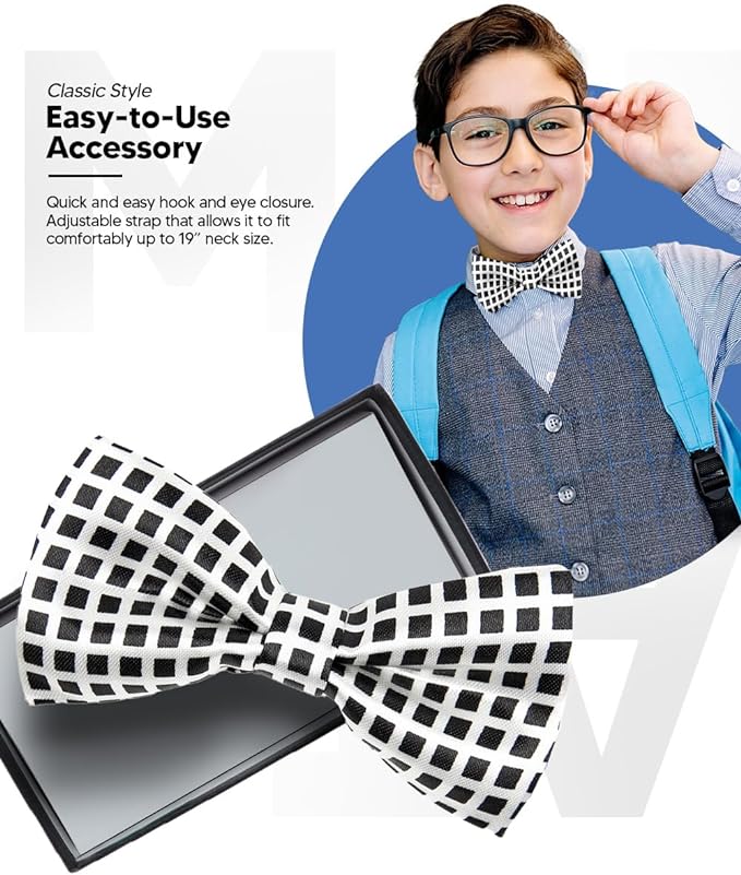 Boy's Design Bow Tie by Vittorio Farina (b9) for Independent Retail Stores by Dubal Brothers