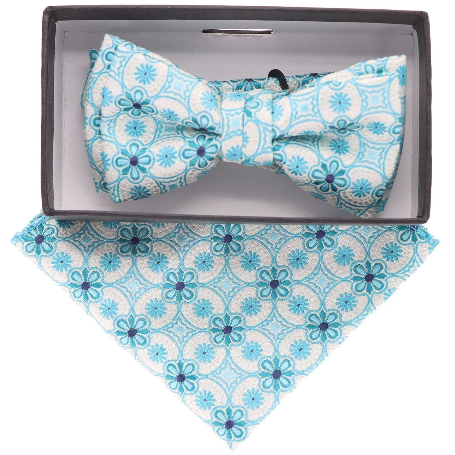 Boy's Design Bow Tie & Pocket Square in a Box by Vittorio Farina (KBH - 023) for Independent Retail Stores by Dubal Brothers