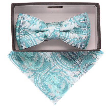 Boy's Design Bow Tie & Pocket Square in a Box by Vittorio Farina (KBH - 035) for Independent Retail Stores by Dubal Brothers