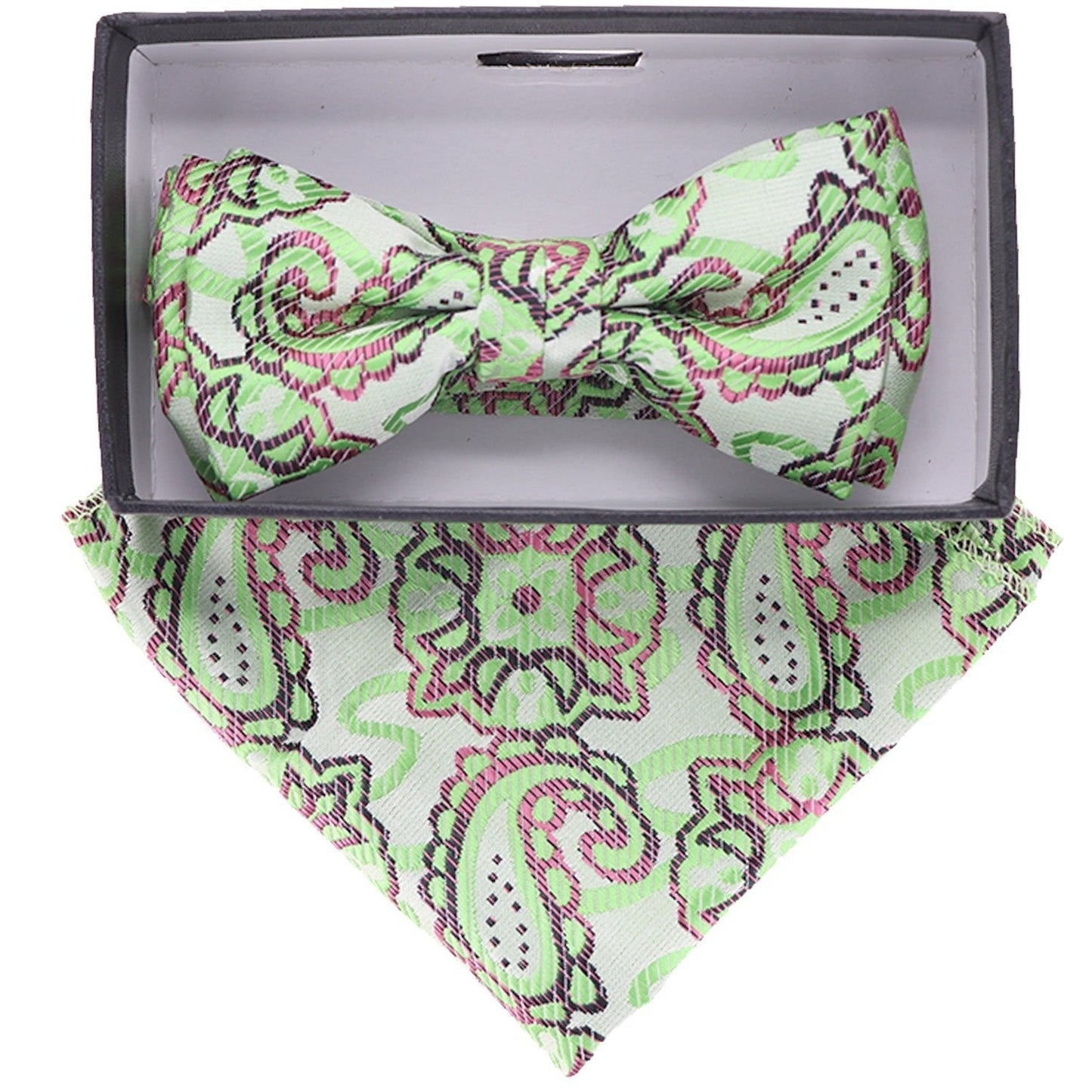 Boy's Design Bow Tie & Pocket Square in a Box by Vittorio Farina (KBH - 039) for Independent Retail Stores by Dubal Brothers