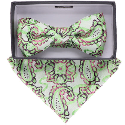 Boy's Design Bow Tie & Pocket Square in a Box by Vittorio Farina (KBH - 039) for Independent Retail Stores by Dubal Brothers