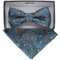 Boy's Design Bow Tie & Pocket Square in a Box by Vittorio Farina (KBH - 050) for Independent Retail Stores by Dubal Brothers