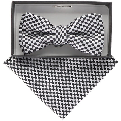 Boy's Design Bow Tie & Pocket Square in a Box by Vittorio Farina (KBH - 061) for Independent Retail Stores by Dubal Brothers