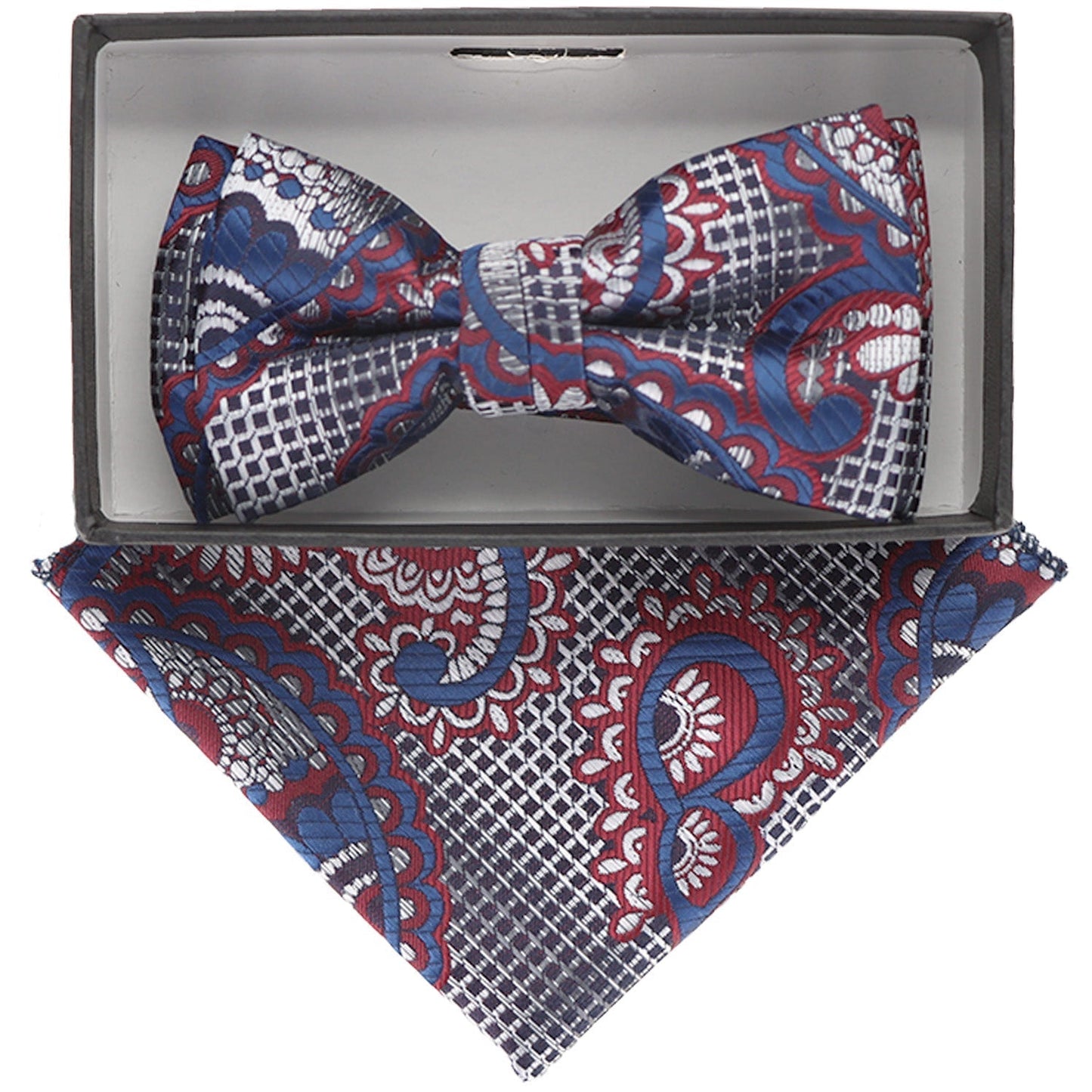 Boy's Design Bow Tie & Pocket Square in a Box by Vittorio Farina (KBH - 062) for Independent Retail Stores by Dubal Brothers