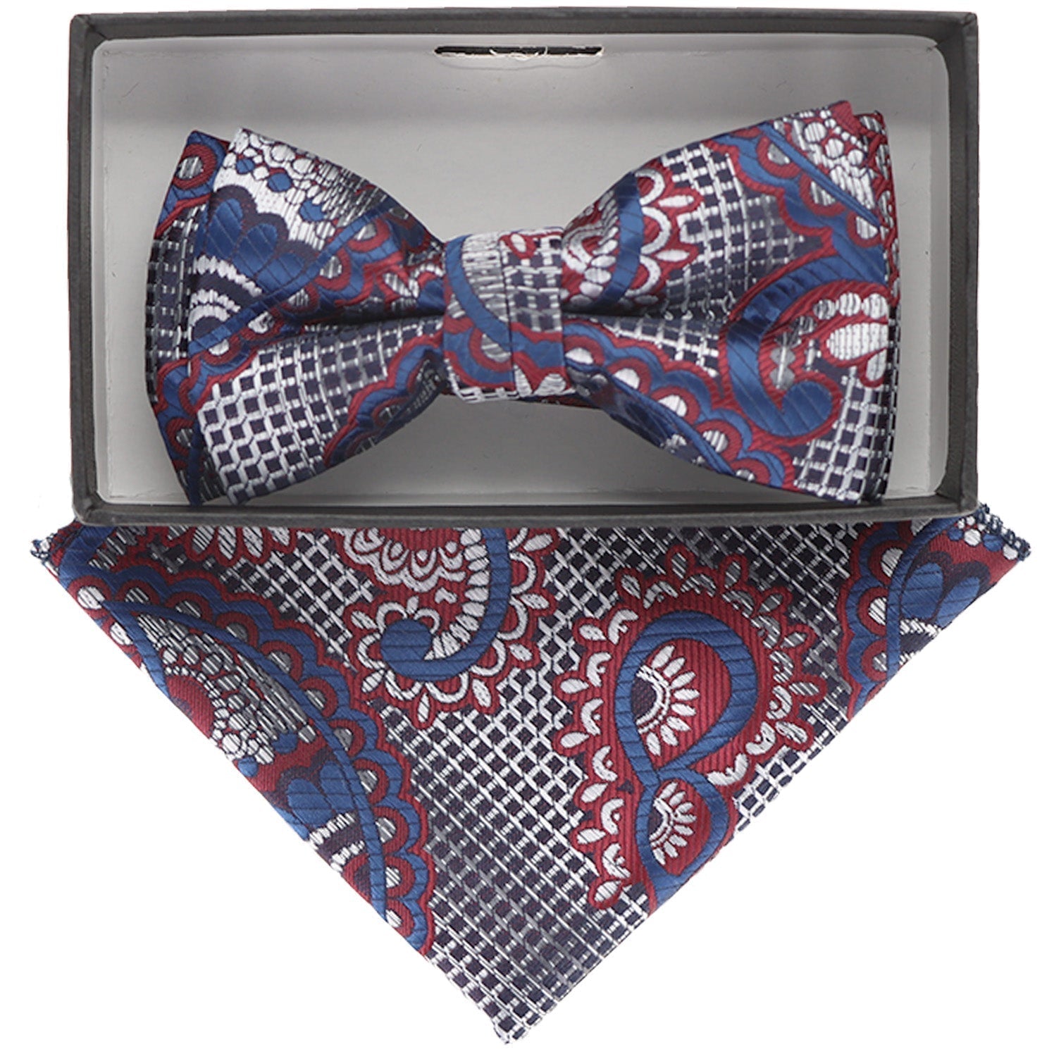 Boy's Design Bow Tie & Pocket Square in a Box by Vittorio Farina (KBH - 062) for Independent Retail Stores by Dubal Brothers