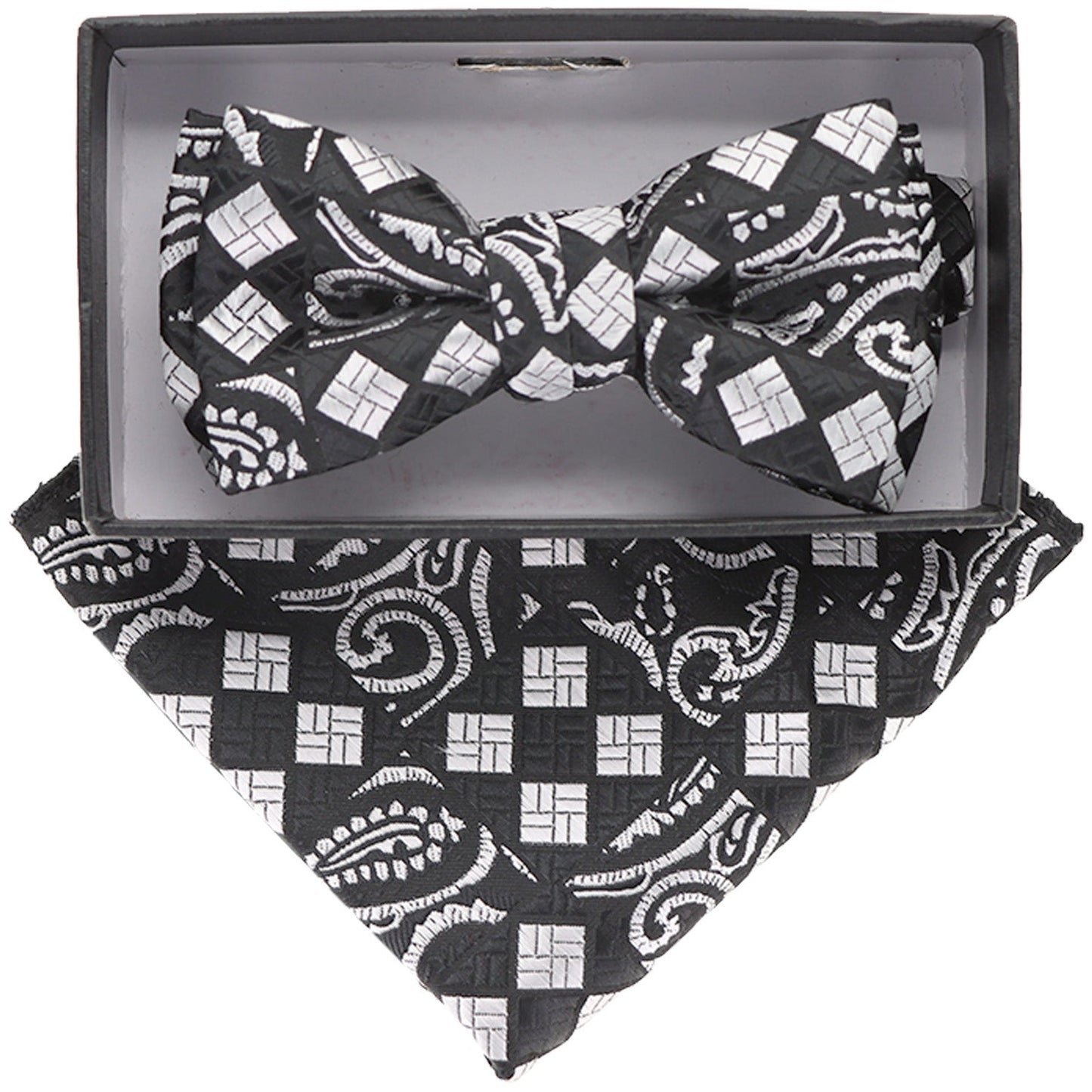Boy's Design Bow Tie & Pocket Square in a Box by Vittorio Farina (KBH - 067) for Independent Retail Stores by Dubal Brothers