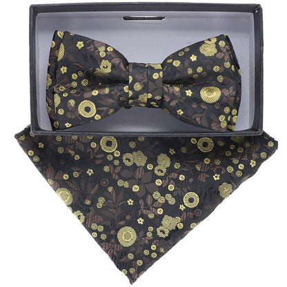 Boy's Design Bow Tie & Pocket Square in a Box by Vittorio Farina (KBH - 067) for Independent Retail Stores by Dubal Brothers