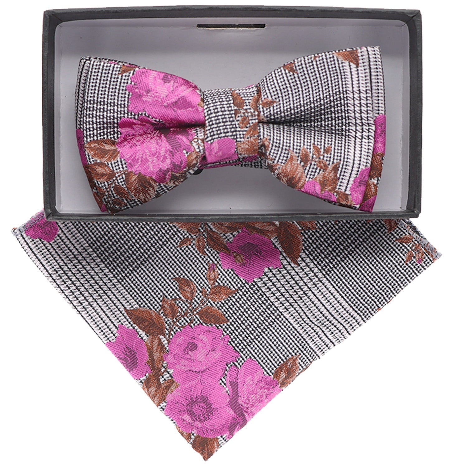 Boy's Design Bow Tie & Pocket Square in a Box by Vittorio Farina (KBH - 075) for Independent Retail Stores by Dubal Brothers