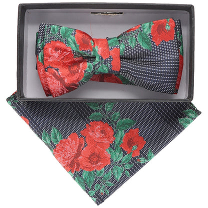 Boy's Design Bow Tie & Pocket Square in a Box by Vittorio Farina (KBH - 079) for Independent Retail Stores by Dubal Brothers