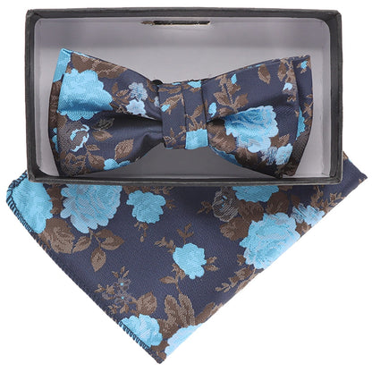 Boy's Design Bow Tie & Pocket Square in a Box by Vittorio Farina (KBH - 084) for Independent Retail Stores by Dubal Brothers