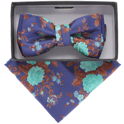 Boy's Design Bow Tie & Pocket Square in a Box by Vittorio Farina (KBH - 084) for Independent Retail Stores by Dubal Brothers