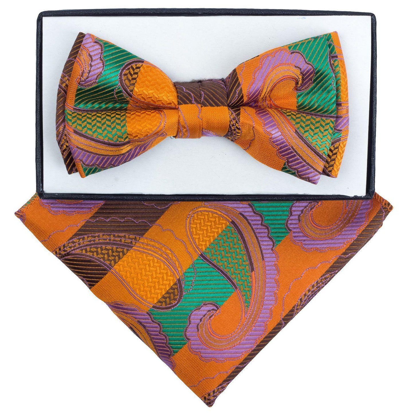Boy's Design Bow Tie & Pocket Square in a Box by Vittorio Farina (KBH - 1003) for Independent Retail Stores by Dubal Brothers