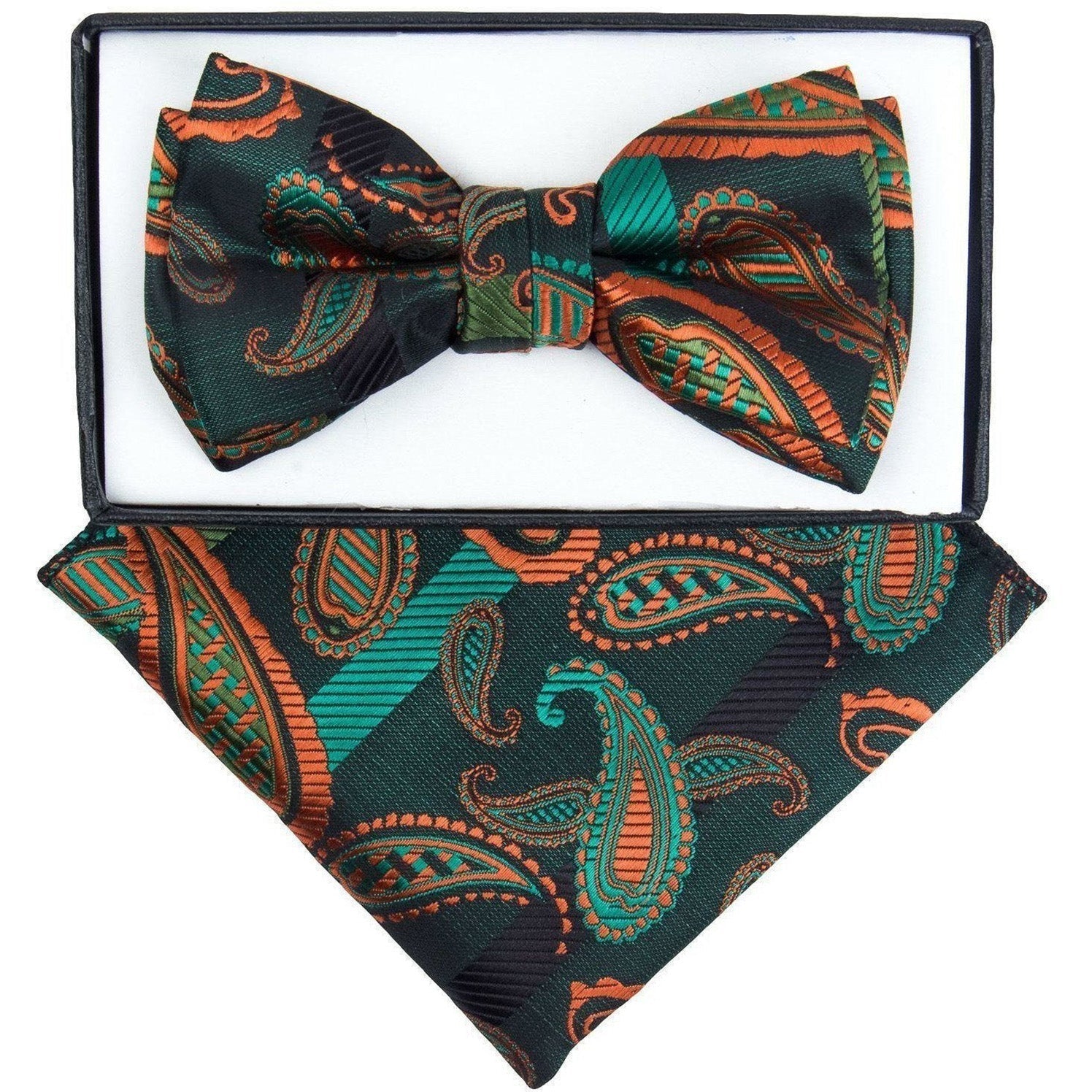 Boy's Design Bow Tie & Pocket Square in a Box by Vittorio Farina (KBH - 1019) for Independent Retail Stores by Dubal Brothers