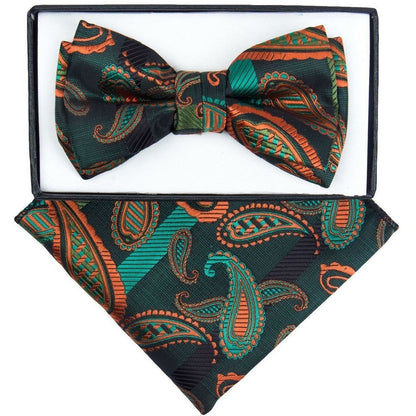 Boy's Design Bow Tie & Pocket Square in a Box by Vittorio Farina (KBH - 1019) for Independent Retail Stores by Dubal Brothers