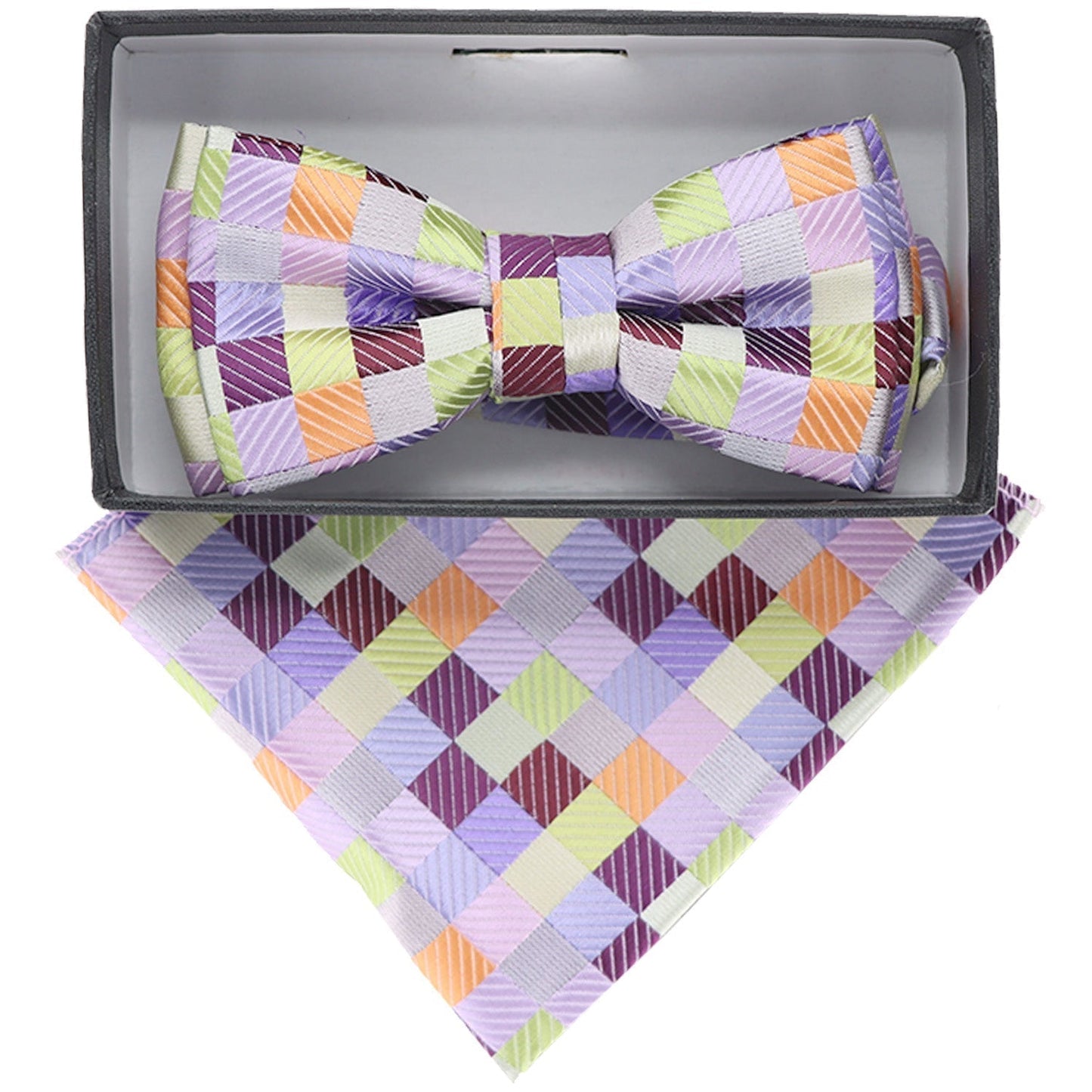 Boy's Design Bow Tie & Pocket Square in a Box by Vittorio Farina (KBH - 1022) for Independent Retail Stores by Dubal Brothers